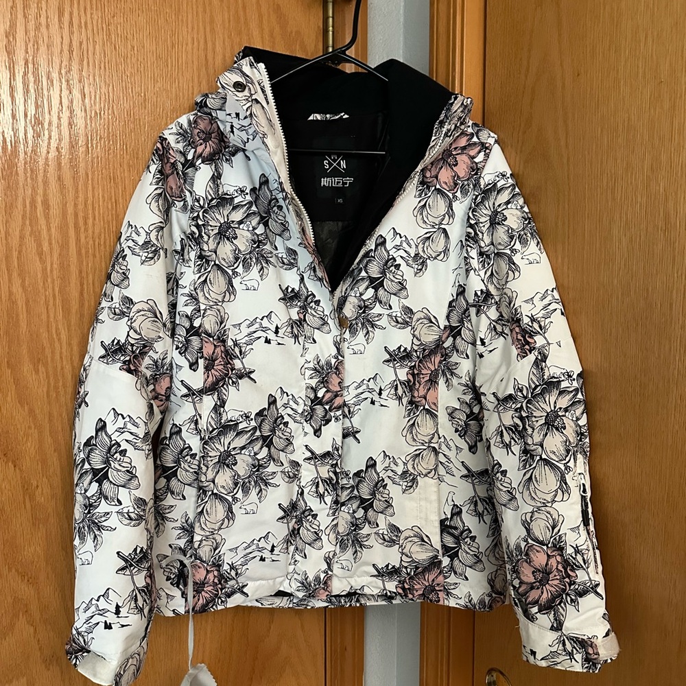 Black Hooded Jacket with Logo